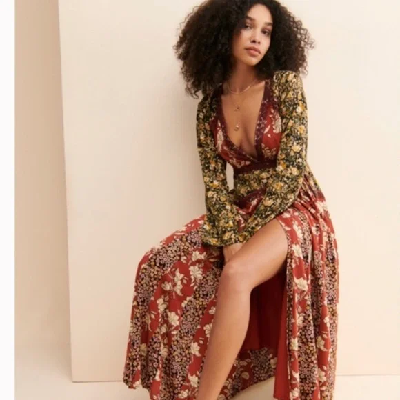 free people maxi wrap dress Wrap Around Maxi Dress by Endless Summer at Free People in Adonis, Size: S